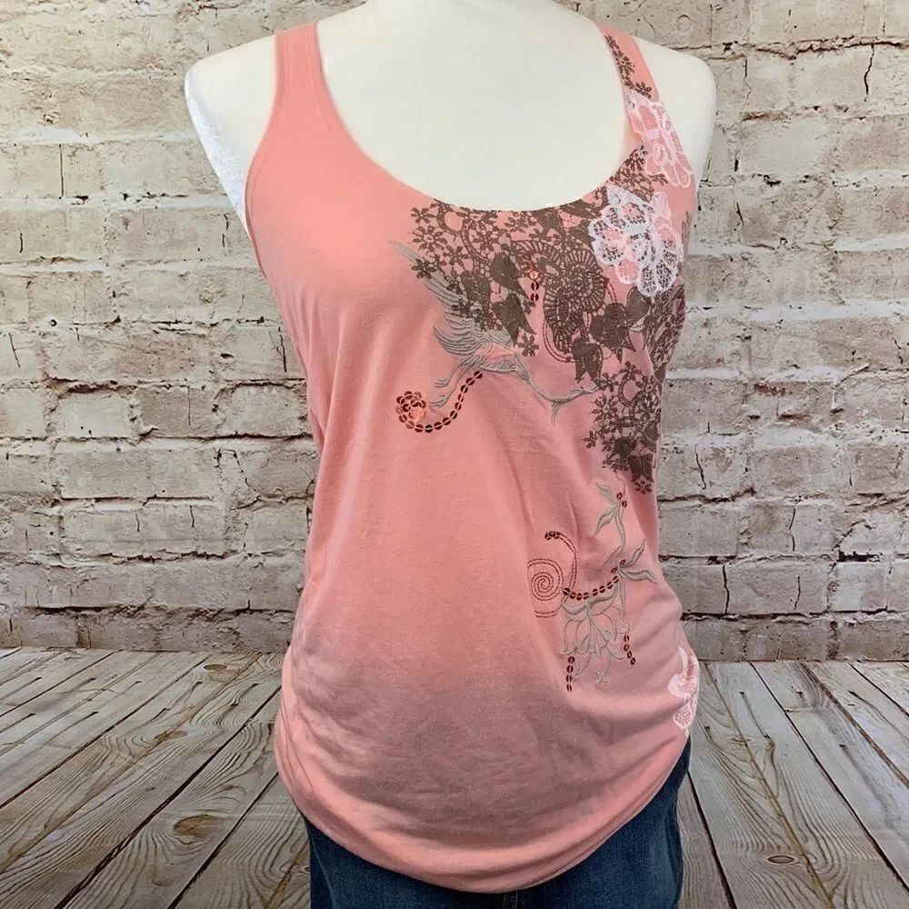 Damsel Anthropologie sleeveless embroidered top